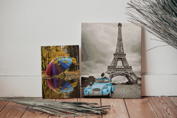 Places on Canvas Paint by Numbers Kit