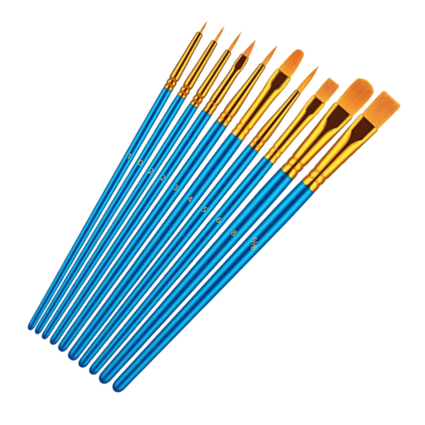 High Quality Paint Brushes - 10pc