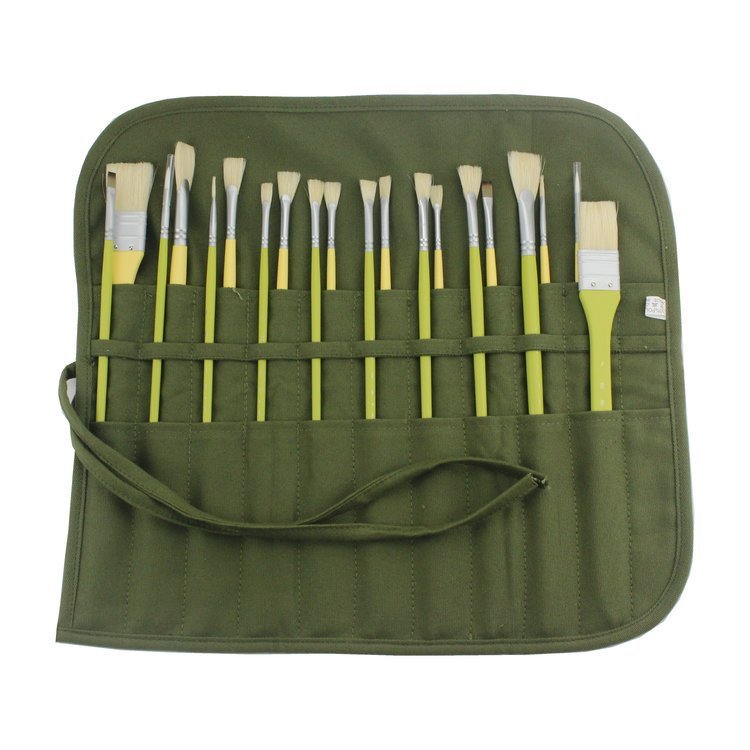 Paint Brush Storage Bag Green Paint My Numbers
