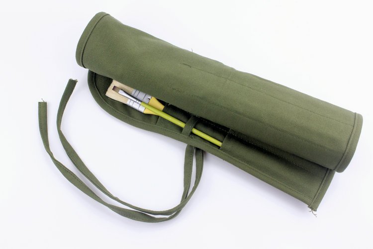 Paint Brush Storage Bag Green Paint My Numbers