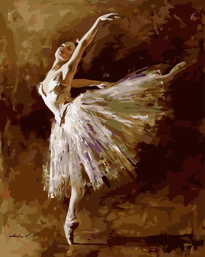 The Elegant Ballerina - Paint by Numbers - Paint My Numbers
